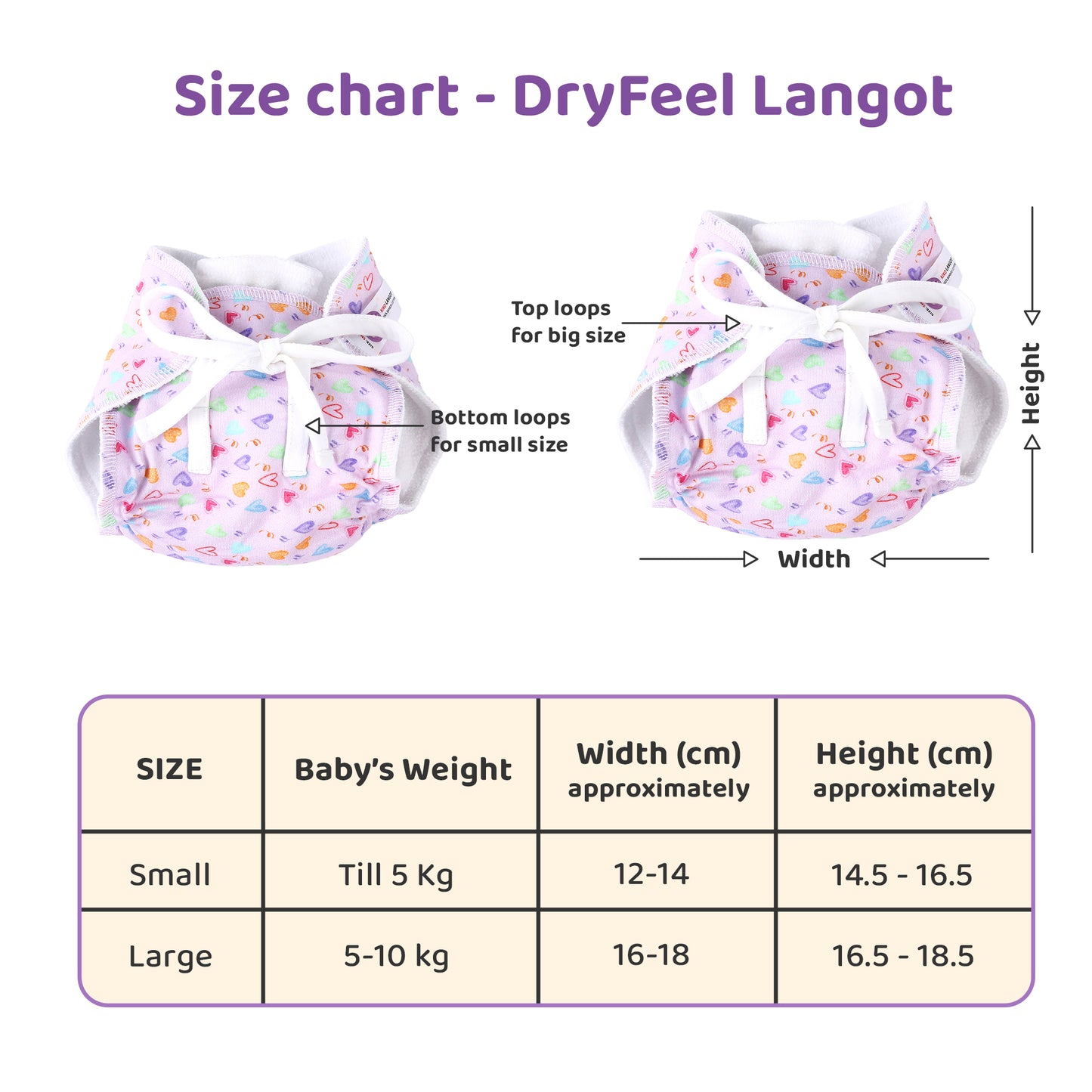 Babylux Kiko Dry Feel Padded Langot
