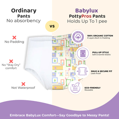 Babylux POTTY PROS Reusable Padded Underwear