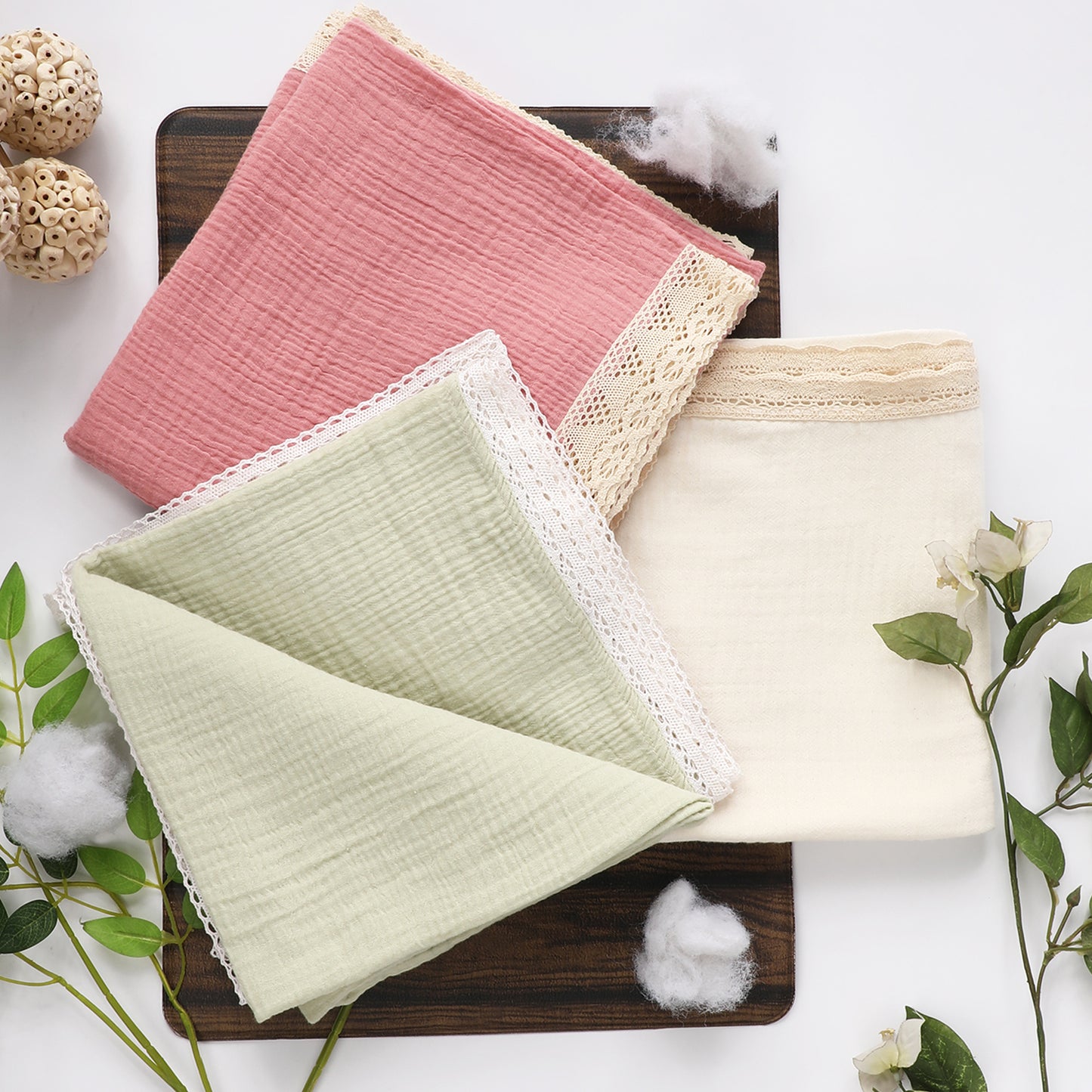 Babylux Cotton Crinkled Muslin Swaddle
