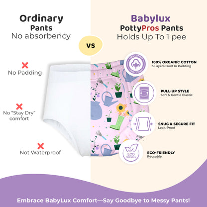 Babylux POTTY PROS Reusable Padded Underwear