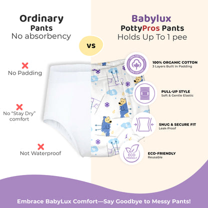 Babylux POTTY PROS Reusable Padded Underwear