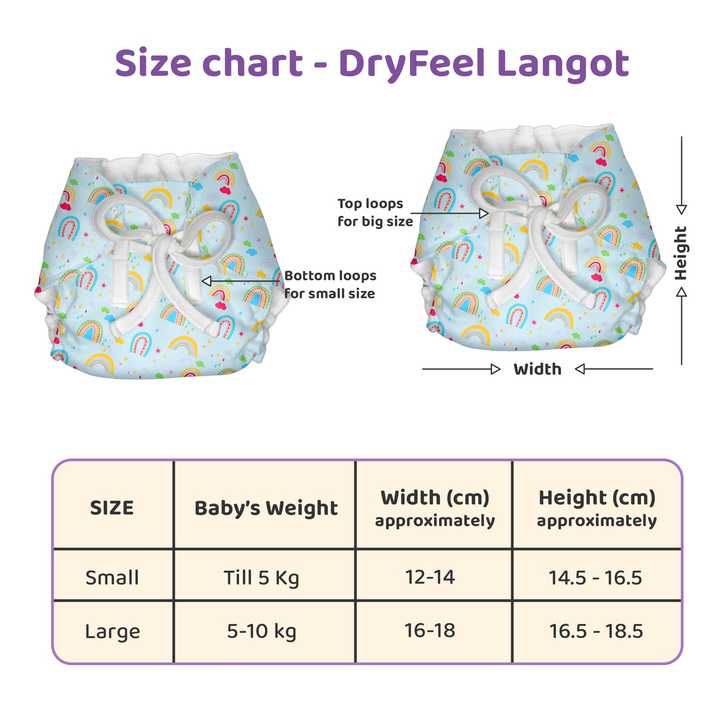 Babylux Kiko Dry Feel Padded Langot