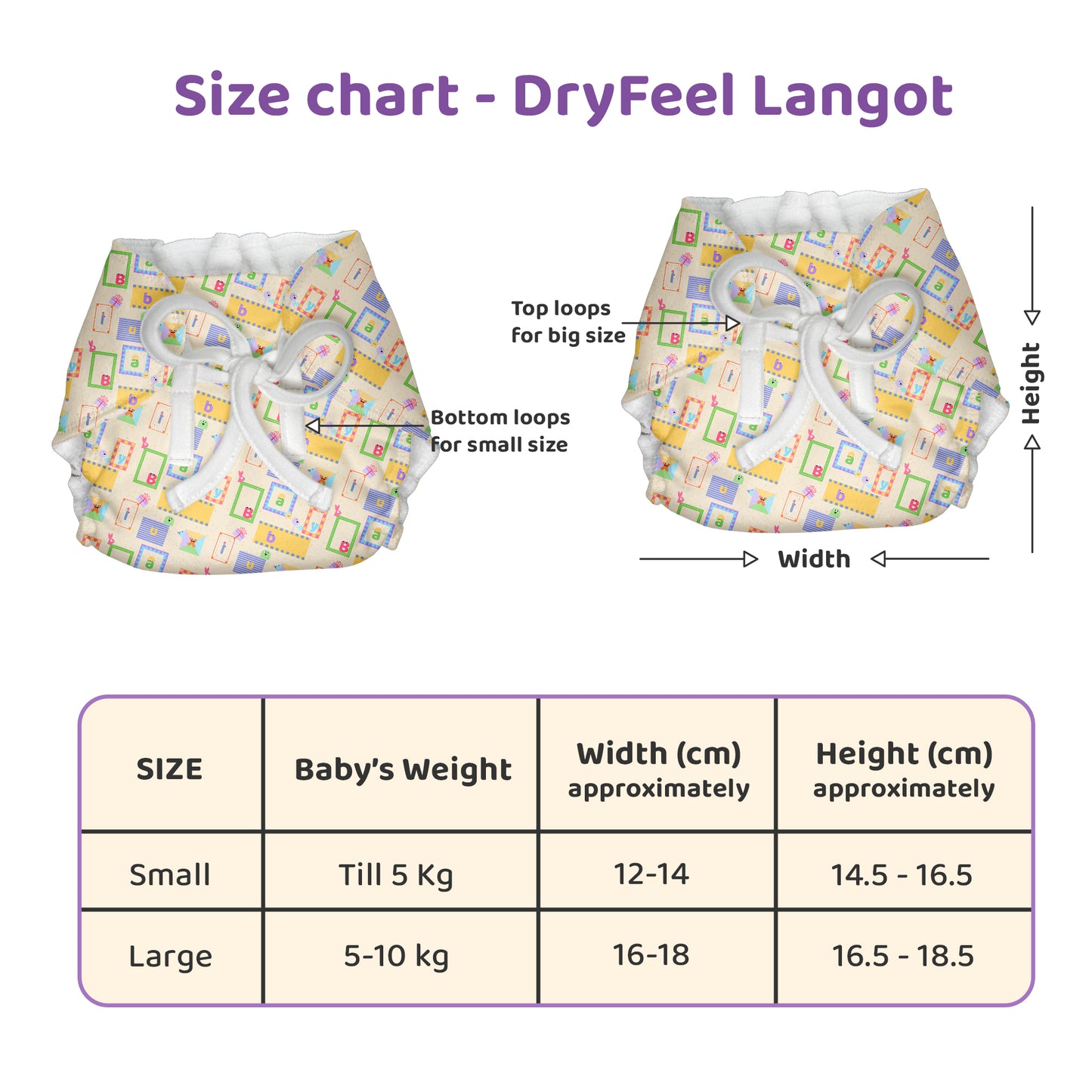 Babylux Kiko Dry Feel Padded Langot