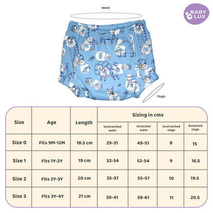 Babylux POTTY PROS Reusable Padded Underwear