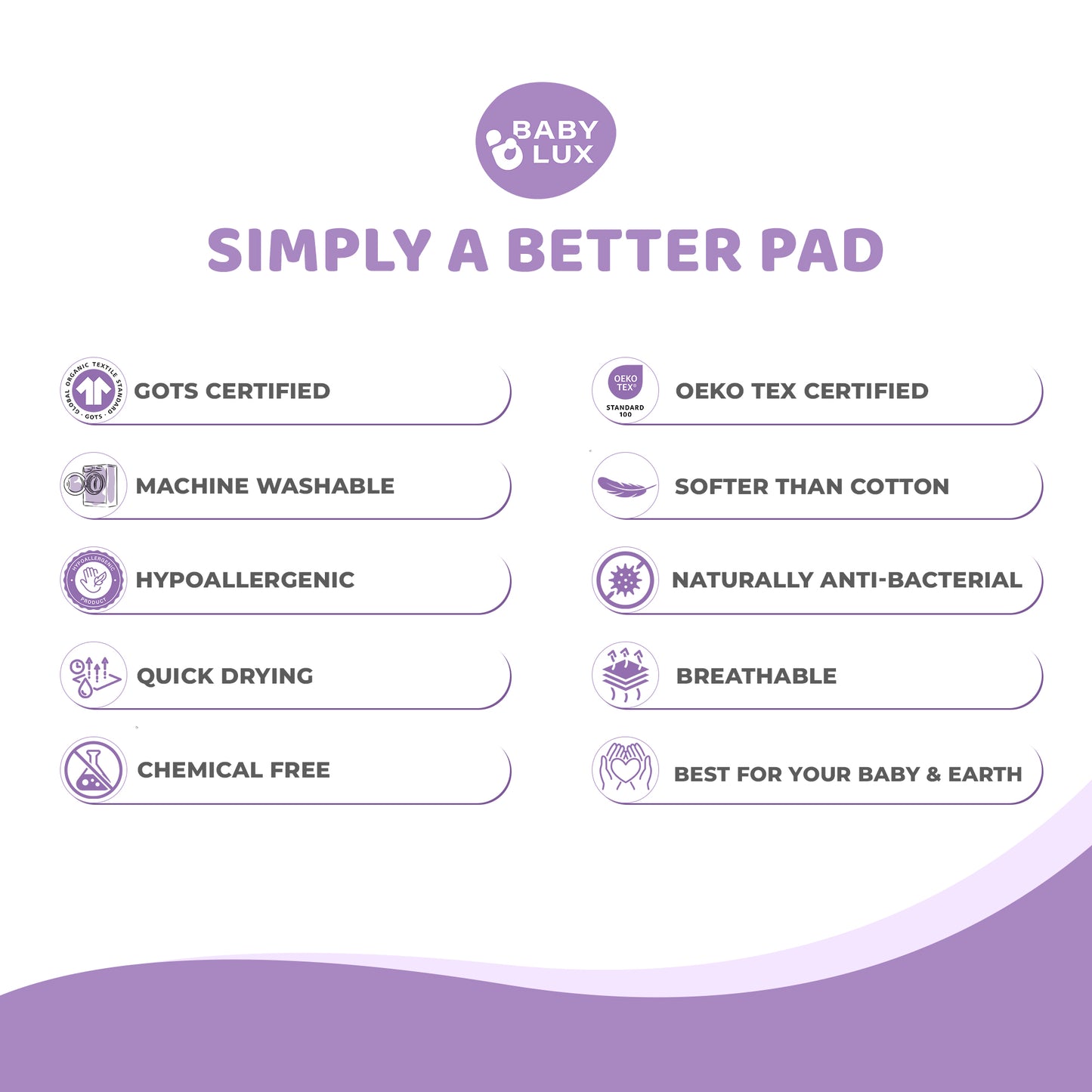 BABYLUX Diaper Booster Pads